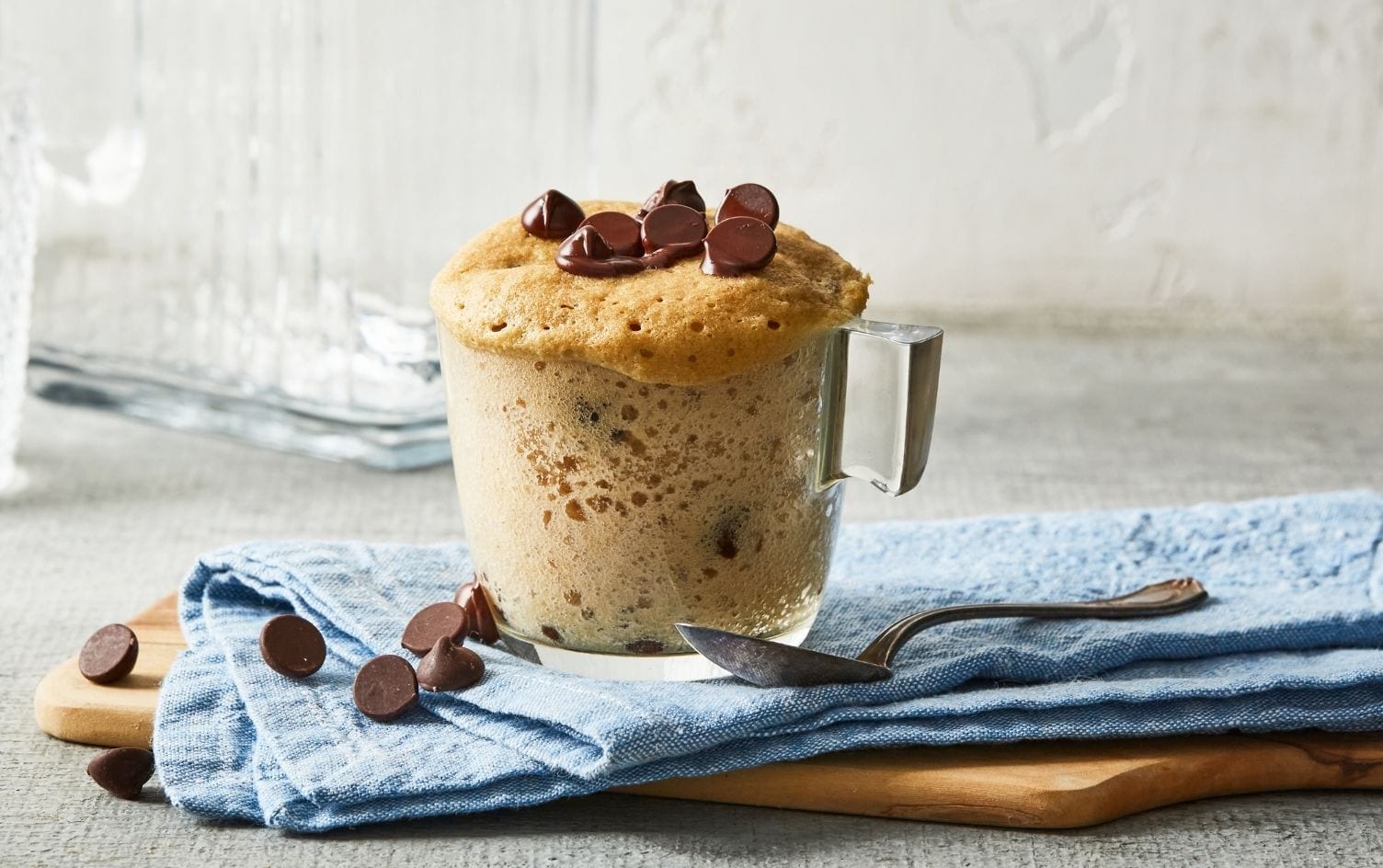 Keto Nut Butter and Chocolate Chip Mug Cake