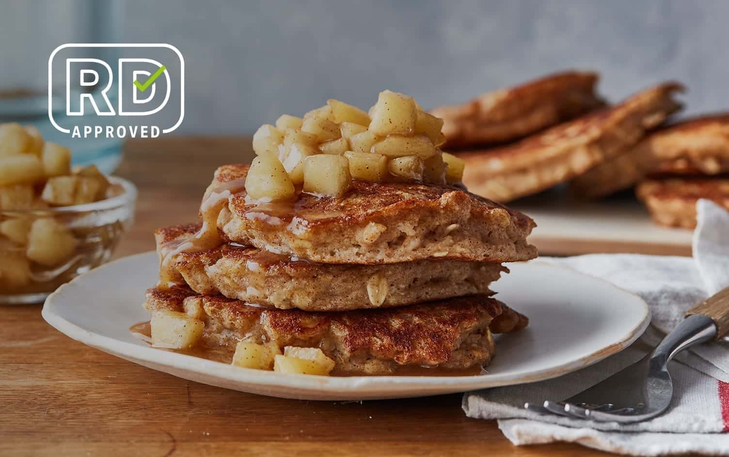 Whole-Grain Cinnamon-Apple Pancakes