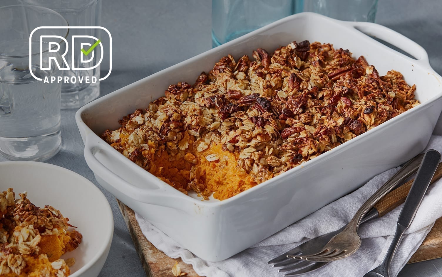 Lower Sugar Sweet Potato Casserole